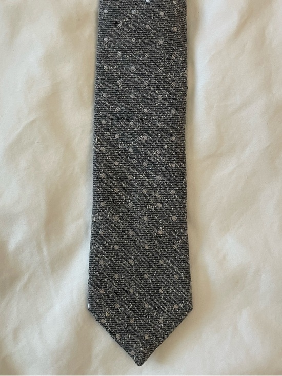The Tie Bar Other - The Tie Bar Gray Speckled Knit Tie